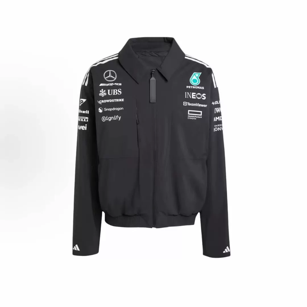 Adidas × Mercedes AMG Petronas F1 со-брендированная Mercedes F1 спортивная куртка