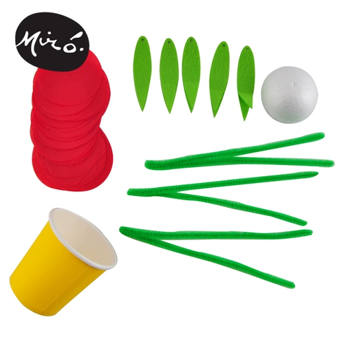 Трехмерный набор материалов для раннего возраста, DIY, подарок на день рождения, детское творчество, букет