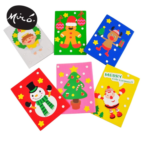 Трехмерная рождественская открытка, трехмерные карточки для детского сада, «сделай сам», в 3d формате, человеческий датчик