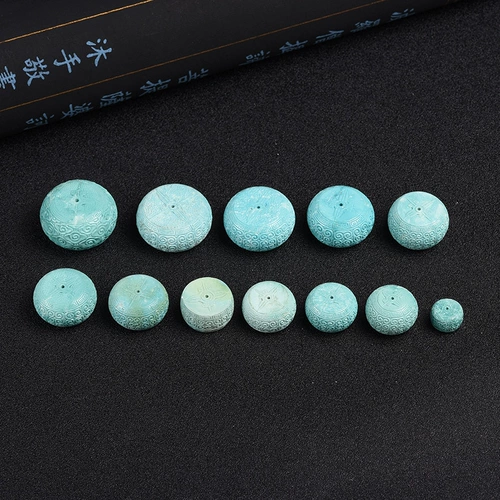 慕粉 Натуральная природная руда, бирюзовые бусины, защитный амулет, пряжка, подвеска, браслет, аксессуар, ожерелье, подарок на день рождения