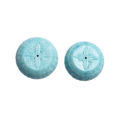 慕粉 Натуральная природная руда, бирюзовые бусины, защитный амулет, пряжка, подвеска, браслет, аксессуар, ожерелье, подарок на день рождения