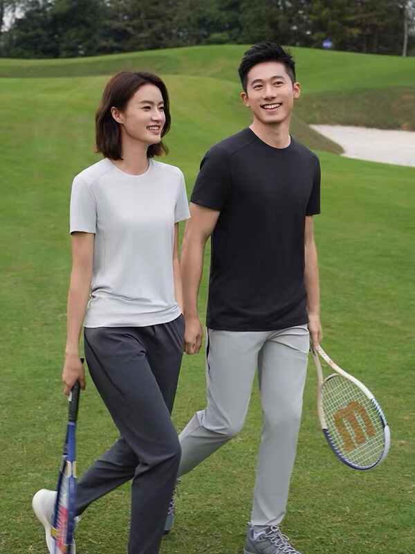 Raw Materials: Men's Style! Japanese Toray Outdoor Sports Summer Round-Neck Quick-Drying Fabric D15-6925