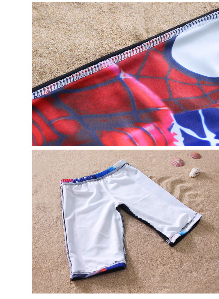 New Boy Spider-Man Áo tắm Chia tay dài Sun Boy Boy Baby Beach Kỳ nghỉ Đồ bơi - Bộ đồ bơi của Kid bán đồ bơi trẻ em