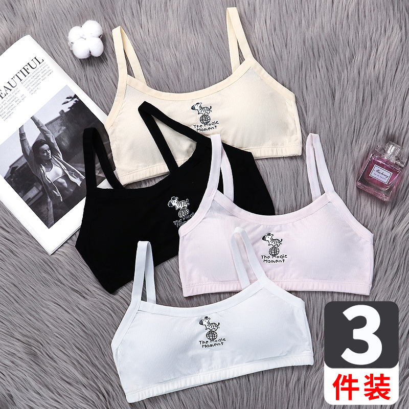 Bra Summer Thin Junior High School Students Small Vest Women Pure Cotton Summer Underwear Elementary School Girls High School Breathable