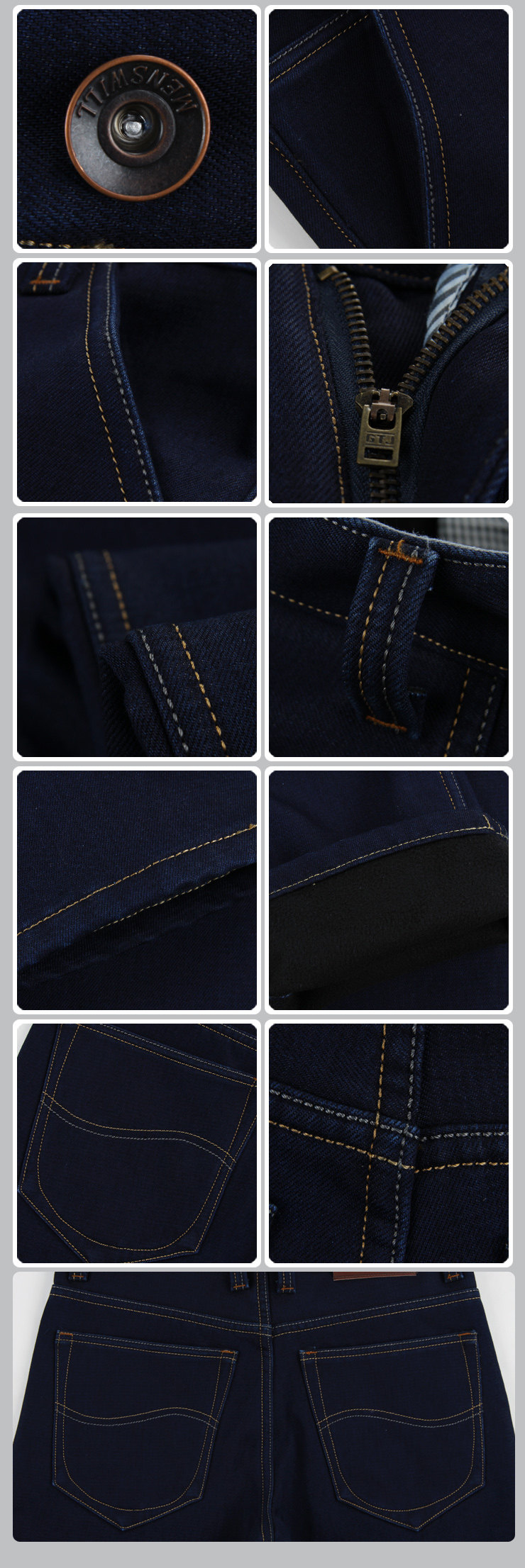 Jeans pour adolescent en coton pour hiver - Ref 1469796 Image 3