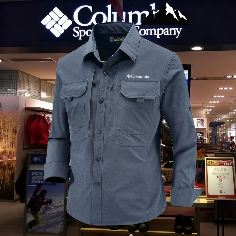 Colin's Special Offer: New Spring and Autumn Outdoor Long-Sleeve Shirts for Men, Quick-Drying, Sun-Protective, Multi-Pocket Work Shirts on Sale