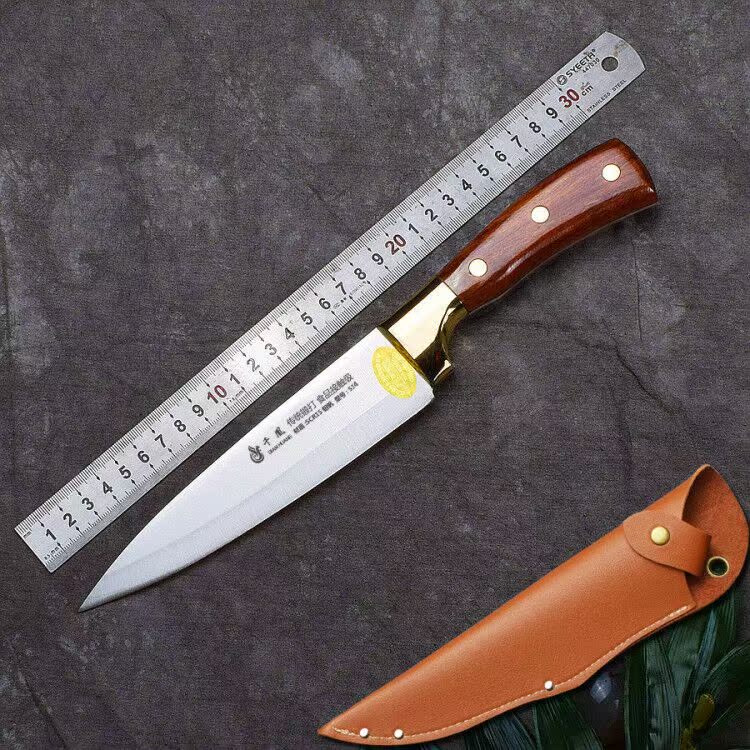 SilveryImport German steel Osteotomy knife butcher Special knife Meat knife Kill pigs Slaughter sheep Split knife cut meat meat cleaver Multi purpose knife