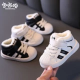 Спортивная детская демисезонная утепленная белая обувь для мальчиков для раннего возраста, 1-3 лет, мягкая подошва