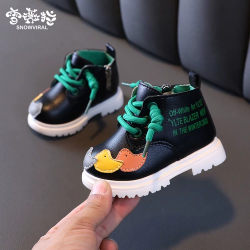 Bmw, Martens, детская демисезонная обувь подходит для мужчин и женщин для раннего возраста, детские туфли, флисовые короткие сапоги, ботинки, мягкая подошва