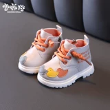 Bmw, Martens, детская демисезонная обувь подходит для мужчин и женщин для раннего возраста, детские туфли, флисовые короткие сапоги, ботинки, мягкая подошва