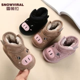 Детские сапоги, утепленные нескользящие туфли для раннего возраста, 1-3 лет, мягкая подошва