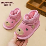 Утепленные детские туфли, короткие сапоги для раннего возраста, 0-1 лет, мягкая подошва