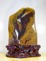 Natural Guilin chicken blood jade tiger frozen jade material mountain material polishing raw stone ornamental stone ornaments golden peak floating clouds