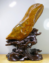 Natural water-washed stone stone stone large-scale color jade stone original stone ornamental stone ornamental stone ornaments Crane