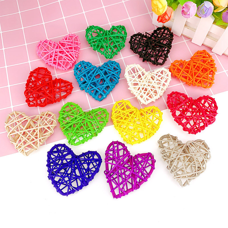 7CM peach heart rattan ball love willow ball dry branch decoration ball kindergarten school corridor shopping mall photography props