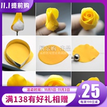 Turn sugar face plastic clay chocolate English sugar rose petals stainless steel drop biscuits handmade multi-purpose mold