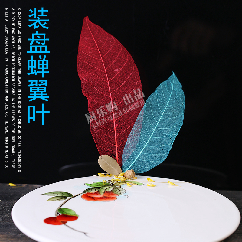 100 slices with cicadas winged leafy chefs hotel creative cold dishes culinary decor dishes adorned with leaves decorated with leaves