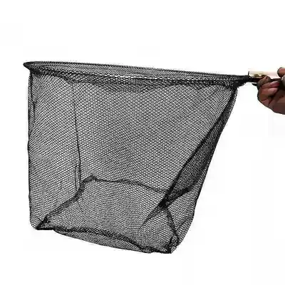 Encrypted stainless steel solid fishing net head fishing net pocket handmade thin-eyed river shrimp small fish net multi-specification accessories fishing gear