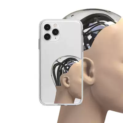 SUN VAGARIES robot mechanical head cyberpunk iphone MAX 11Pro transparent mobile phone Protective case