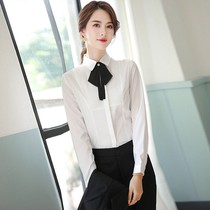 White Shirt Woman Spring Autumn Do Nt Make A Stunning Blouse Trendy Design Sensation Shirt College Student Interview Worksuit Suit