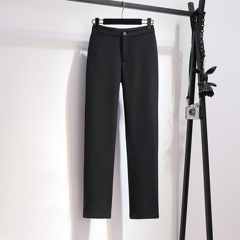 Black Professional Suit Pants for Women, Spring and Autumn 2026 New Slim-Fit Dress Pants, Formal Suit Straight-Leg Work Pants