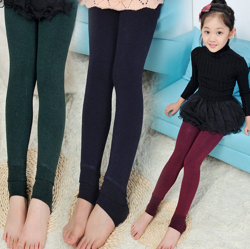 Girls' fleece underwear 2018 new children's winter warm pants little girls wear warm trousers in autumn and winter
