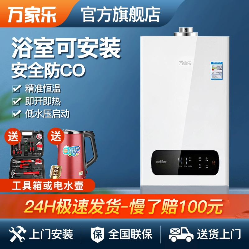Macro 10K2 Khí đốt tự nhiên Máy nước nóng khí đốt cân bằng 10L Khí đốt hóa lỏng Gia đình trong nhà 8L Khí nhiệt độ không đổi - Máy đun nước