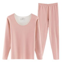 Autumn clothes and autumn trousers thickened and warm 2024 new antibacterial and mite-removing comfortable silk all-in-one bottoming shirt for women in autumn and winter