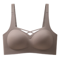 无痕内衣女小胸聚拢上托显大固定杯收副乳防下垂新款美背文胸罩夏