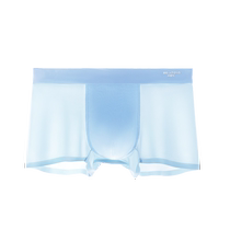 Mens underwear mens summer ice silk mens boxer shorts antibacterial boys boxer shorts large size 2024 new style