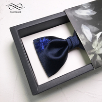 NOTKNOT Embroidery FLOWERS Wedding wedding groom Best man British GIFT Bow gift box Mens BOW tie