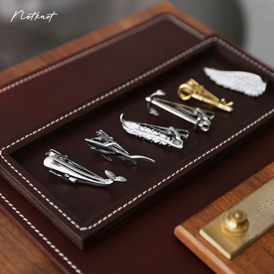 NOTKNOT High-end business suit tie clip male groom Wedding Simple professional formal wear pin accessory Gift box