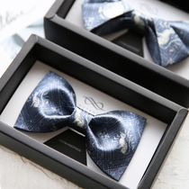 NOTKNOT original wedding wedding wedding groom best man gift British bow tie cat castle gift box men bow tie