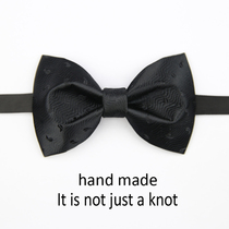 Notknot high quality handmade collar knots groom Saucepan Wedding Banquet Black Cashew Collar bow tie Bow Tie Gift