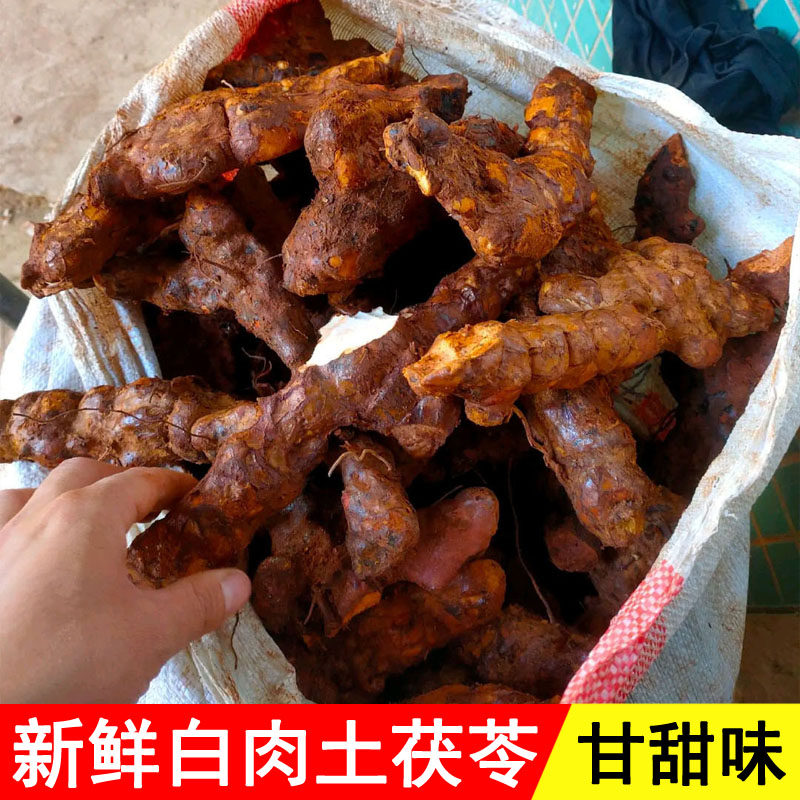 5 catty Cantonese soup stock ingredients now dig fresh earth and poria wild fresh farmyard Chinese herbal medicine to get wet non-dry goods