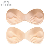 Brrack socket Motion Liner Sponge Liner Inserted and thick conglomerate one-piece of beautiful background chest mat