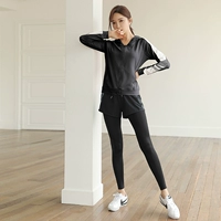 553 Черное пальто+9B585 Серые брюки