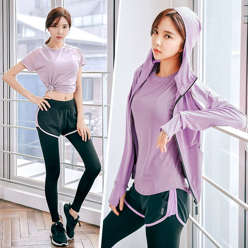 Осенняя одежда для йоги для спортзала, модный быстросохнущий комплект, спортивный костюм, популярно в интернете, для бега