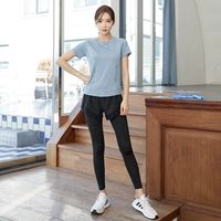 Синий черный комплект, штаны, короткий рукав