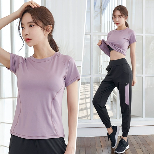 Летний дорожный спортивный костюм для спортзала, быстросохнущая одежда для йоги, для бега, оверсайз