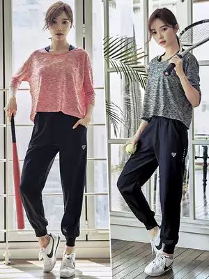 2021 new summer gym sports set women's net red loose yoga suit mid-sleeve three-piece running quick dry