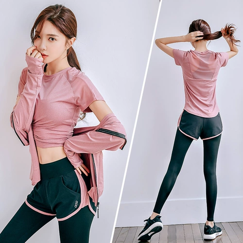 Осенняя одежда для йоги для спортзала, модный быстросохнущий комплект, спортивный костюм, популярно в интернете, для бега