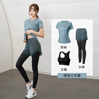 Зеленый черный бюстгалтер, комплект, штаны, короткий рукав