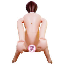New style fully inflatable painted skin inflatable doll cartoon sitting position manual masturbation supplies mainland