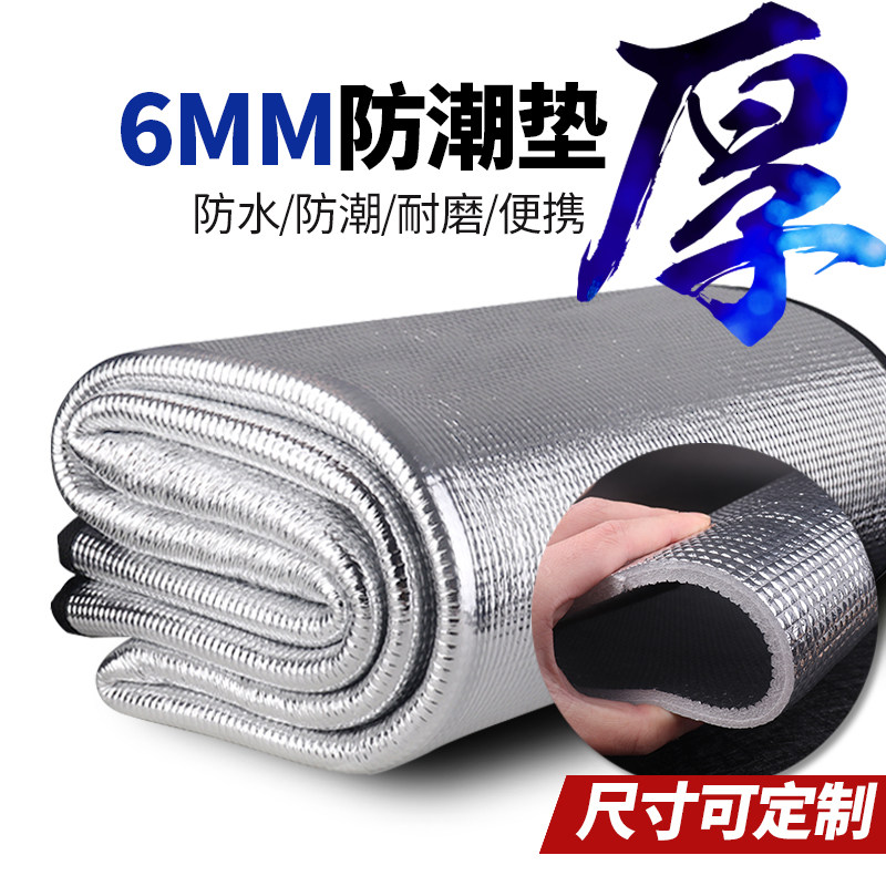 Outdoor Anti-Damp Cushion Thickened Picnic Cushion Aluminum Film Portable Single Multiplayer Camping Sleeping Cushion Tent Septage Mat