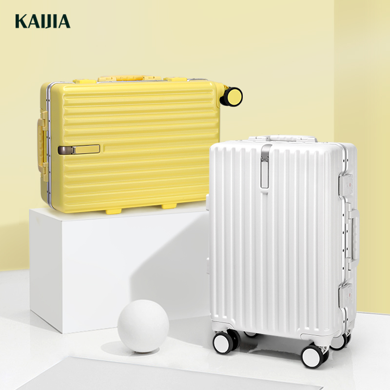 Suitcase Woman Pull-Lever Box Man 20 suitcase aluminium frame password boarding box sturdy and durable muted high face value student