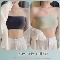 Черные зеленые бретели