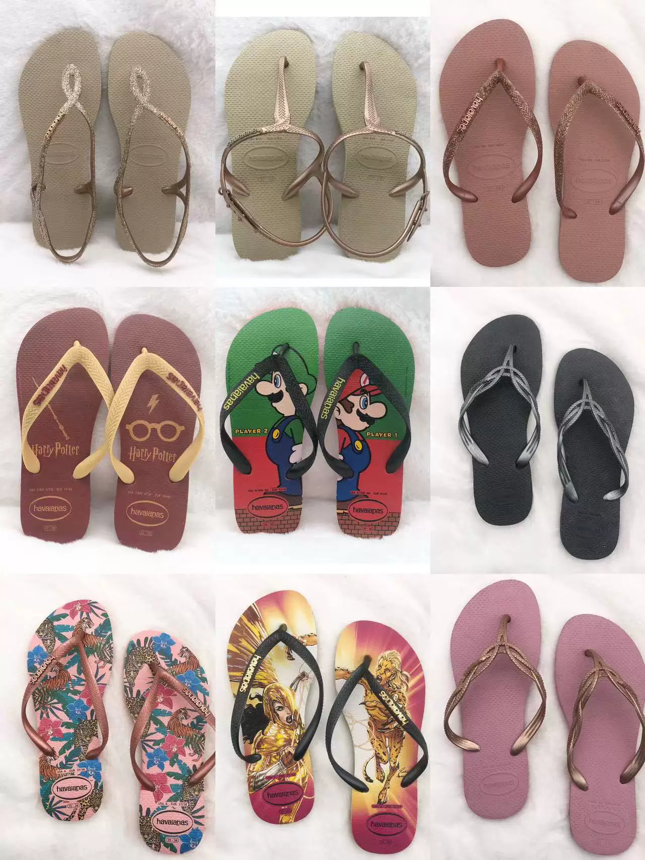 Qingcang подлинные шлепанцы Havaianas Havana с характером человека защемление пальцев не скользящие