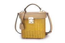 2019 summer new rattan bag womens bag bag Hand bag grass woven bag simple versatile shoulder slanting bag