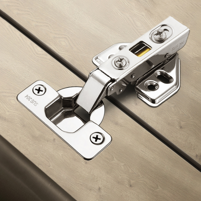 304 stainless steel whole closet cabinet door hinge wardrobe airplane tobacco hopper hinge for bending straight bend damping hydraulic buffer hinge